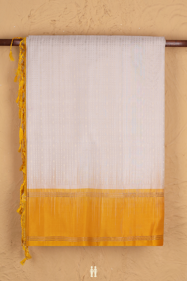 Soft Silk Saree In Powder Pink With Stripes Design