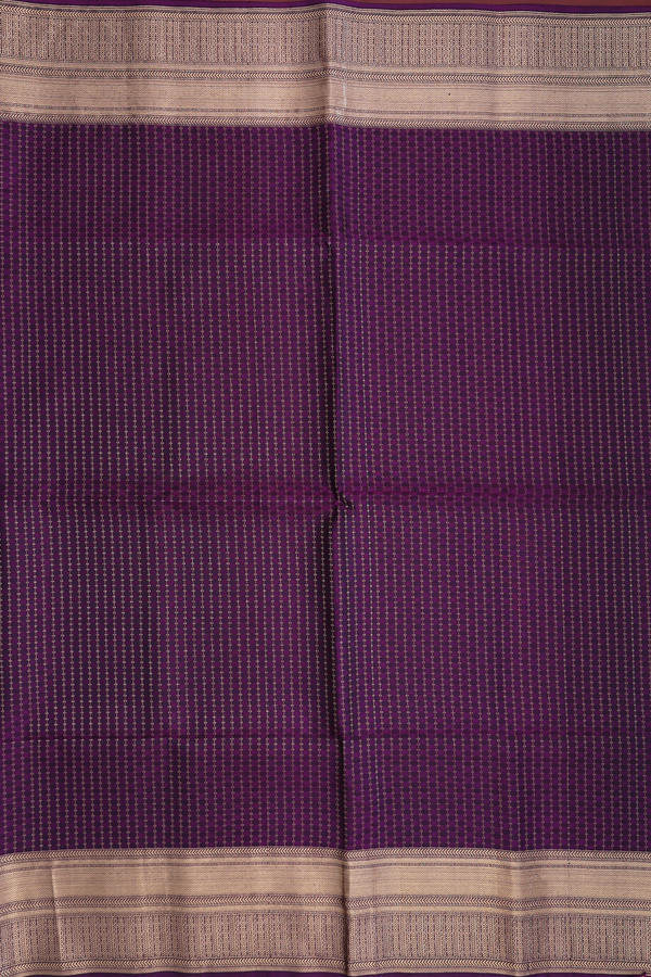 Soft Silk Saree In Purple With Allover Design