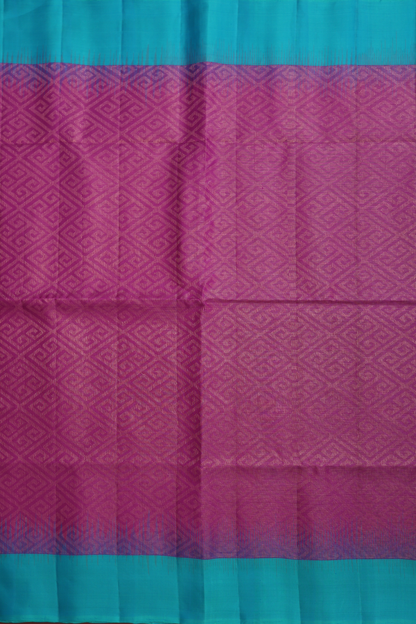 Soft Silk Saree In Purple With Brocade Design