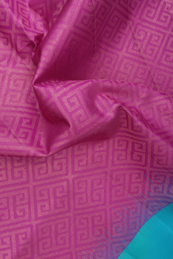 Soft Silk Saree In Purple With Brocade Design