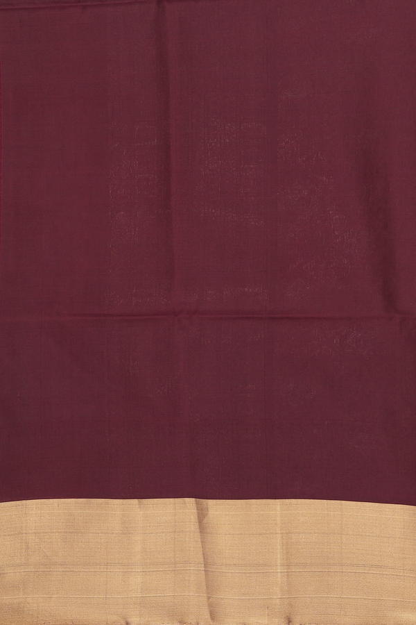 Soft Silk Saree In Grape Purple With Peacock Design