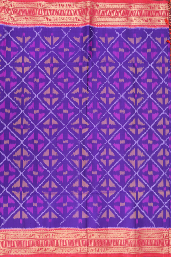 Soft Silk Saree In Purple With Printed Design