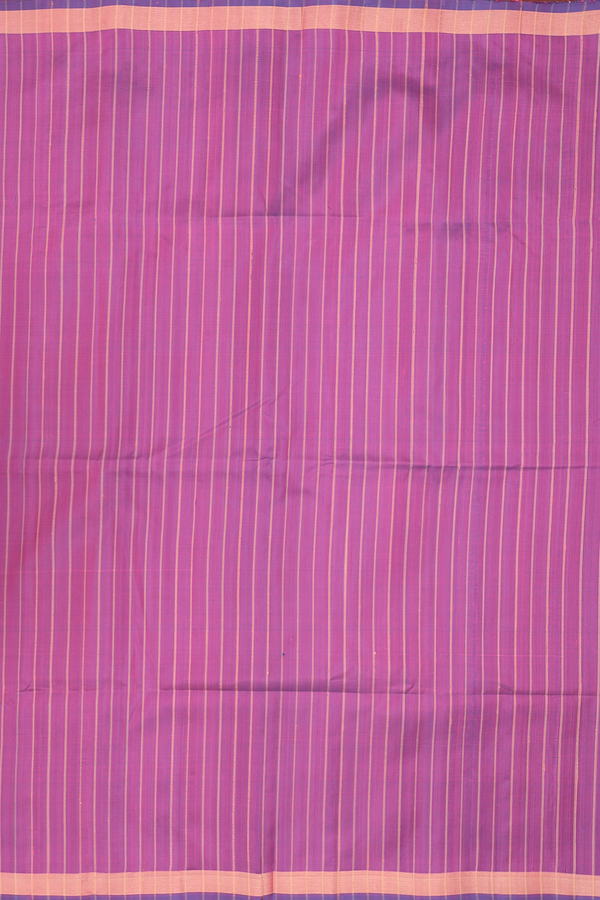 Soft Silk Saree In Purple With Stripes Design