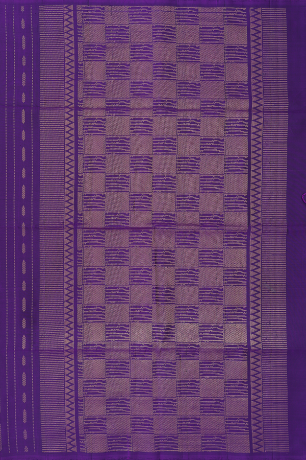Soft Silk Saree In Purple With Stripes Design