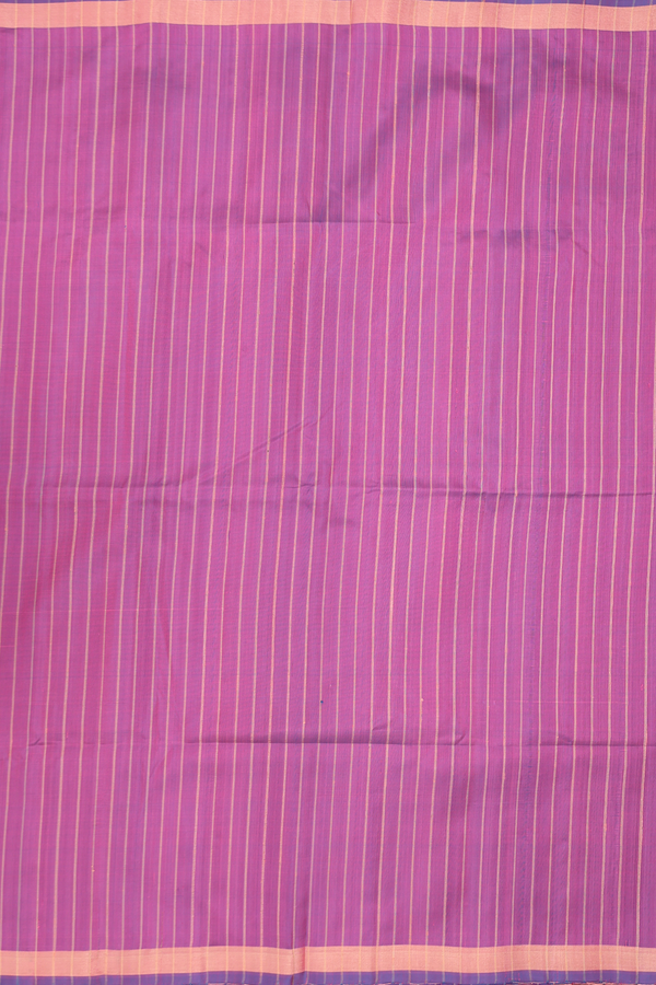 Soft Silk Saree In Purple With Stripes Design