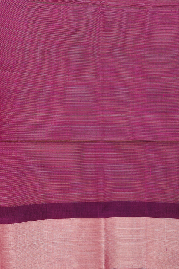 Soft Silk Saree In Purple With Stripes Design