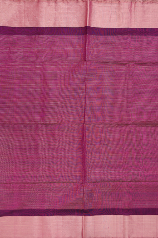 Soft Silk Saree In Purple With Stripes Design