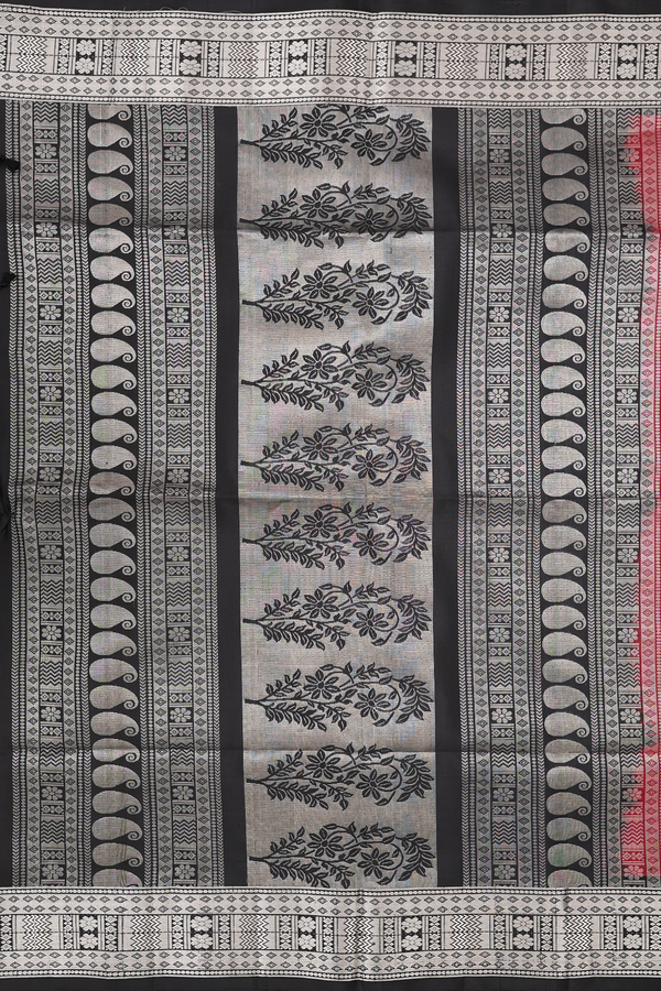 Soft Silk Saree In Red With Allover Design