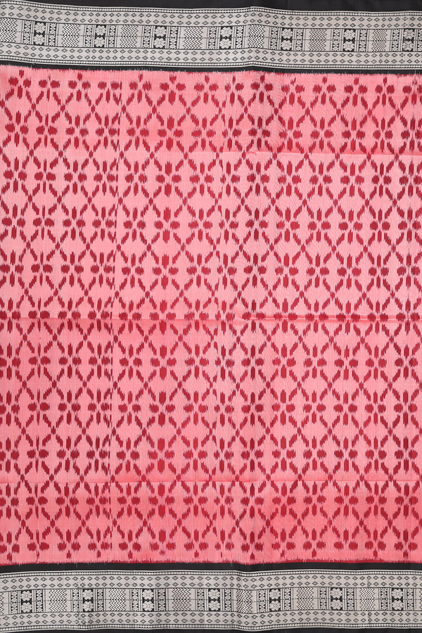 Soft Silk Saree In Red With Allover Design