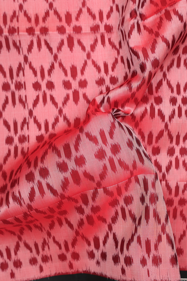 Soft Silk Saree In Red With Allover Design