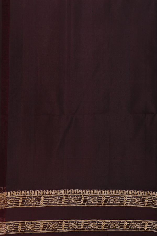 Soft Silk Saree In Regal Purple With Zari Buttas