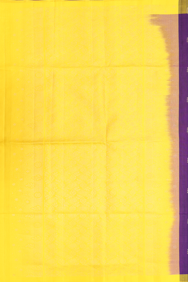 Soft Silk Saree In Regal Purple With Zari Buttis