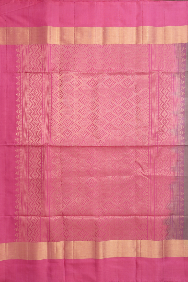 Soft Silk Saree In Rose Brown With Zari Buttas