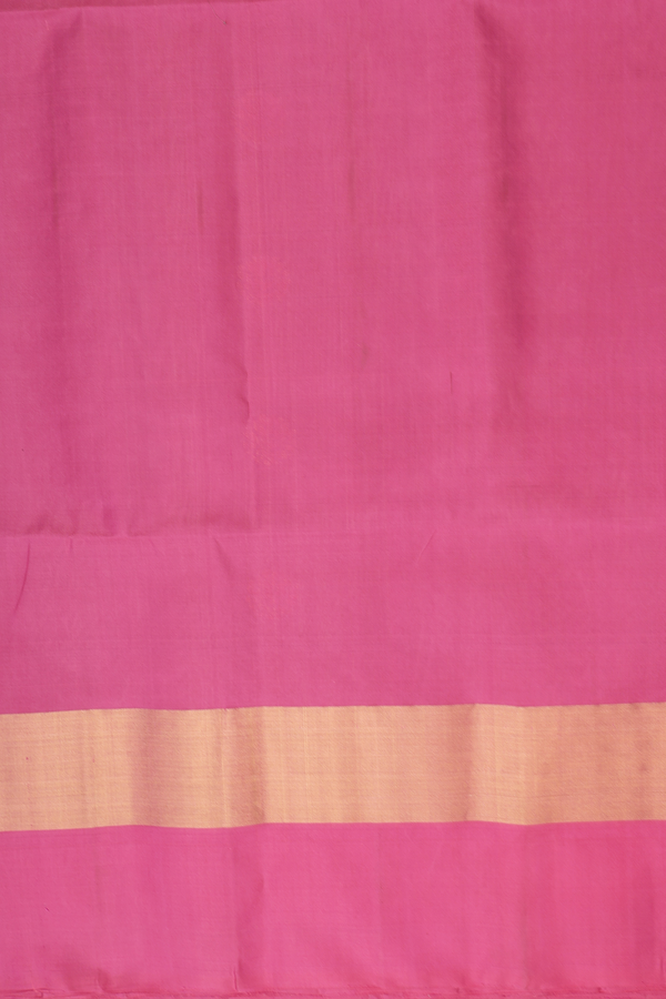 Soft Silk Saree In Rose Brown With Zari Buttas