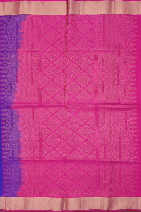 Soft Silk Saree In Royal Blue With Allover Design
