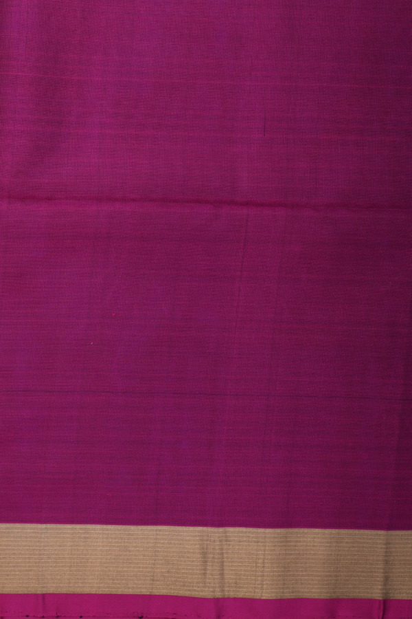 Soft Silk Saree In Royal Blue With Floral Buttas