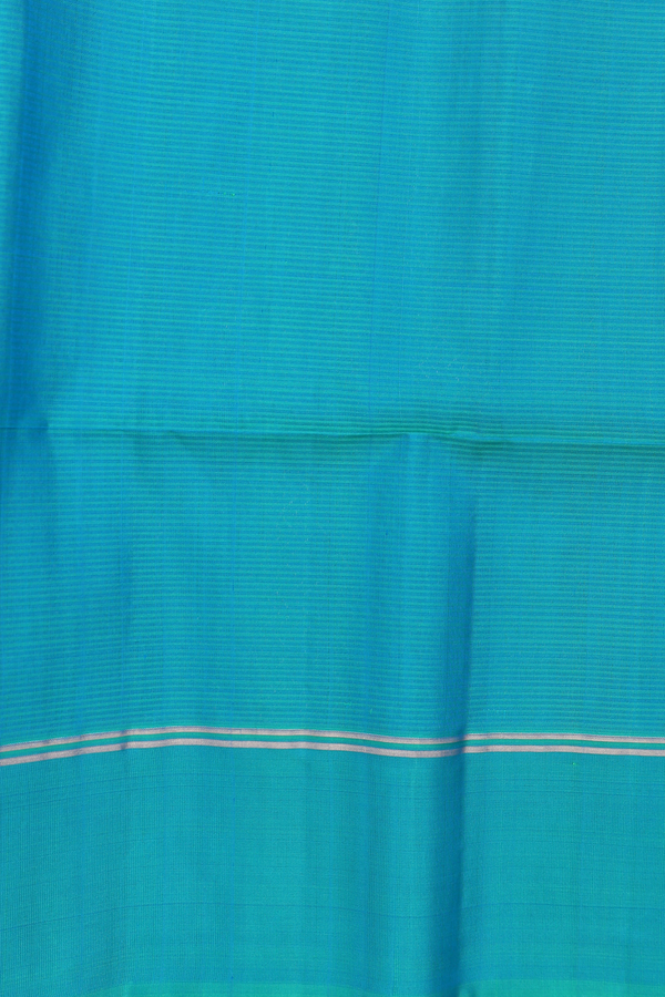 Soft Silk Saree In Royal Blue With Stripes Design