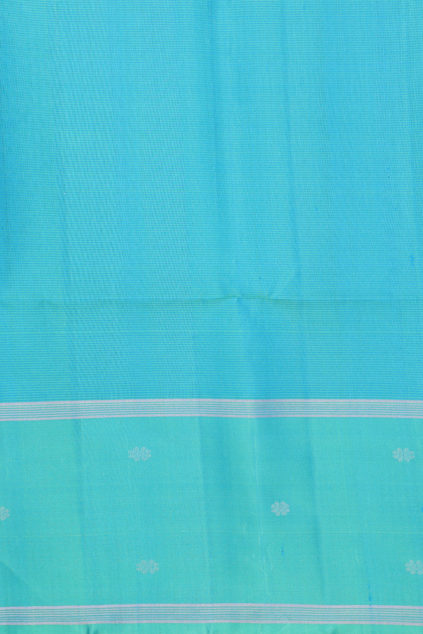 Soft Silk Saree In Royal Blue With Stripes Design
