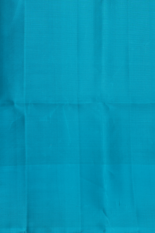 Soft Silk Saree In Royal Blue With Zari Buttas