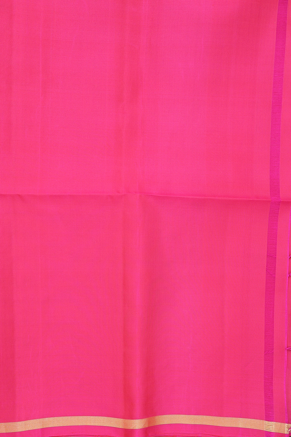 Soft Silk Saree In Royal Orange With Zari Motifs