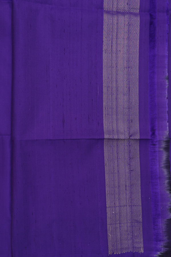 Soft Silk Saree In Royal Purple With Tree Motifs