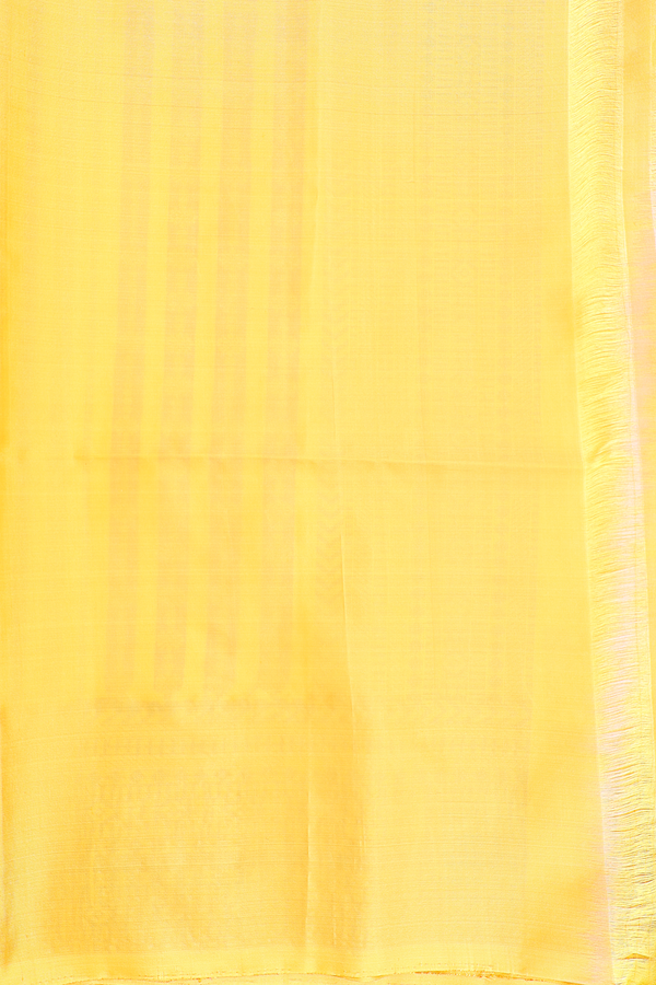 Soft Silk Saree In Royal Yellow With Threadwork Buttas