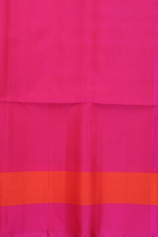 Soft Silk Saree In Saffron Yellow With Zari Buttas