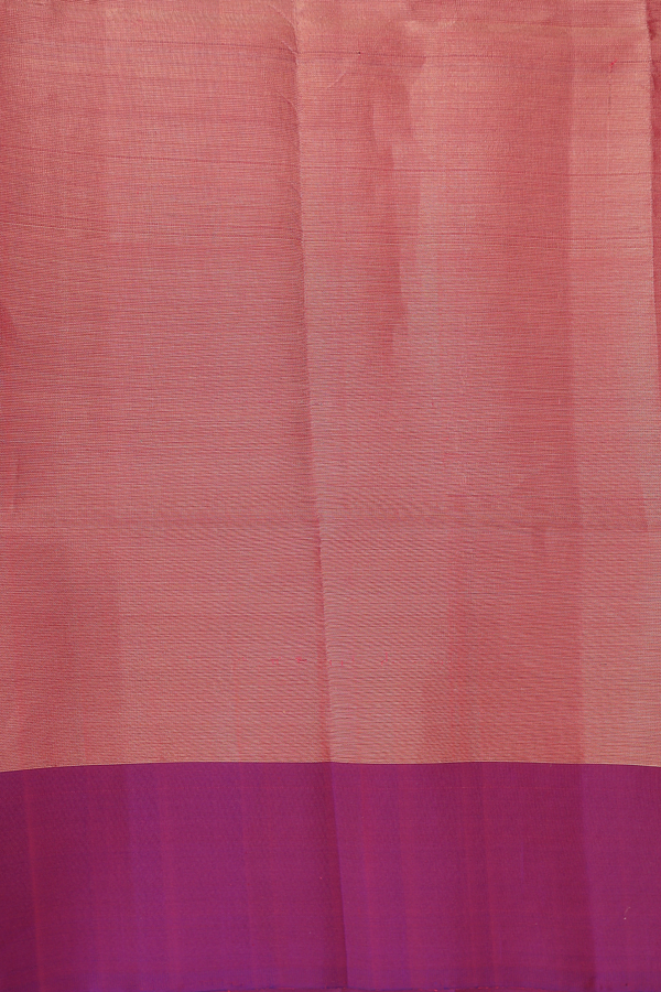 Soft Silk Saree In Tissue Red With Contrast Border