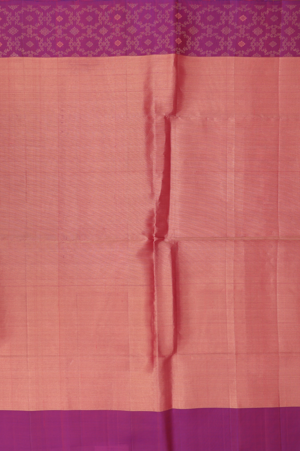 Soft Silk Saree In Tissue Red With Contrast Border