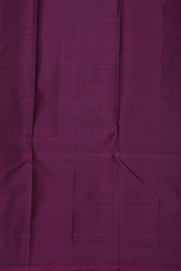 Kanchipuram Silk Saree In Turkish Blue With Stripes Design