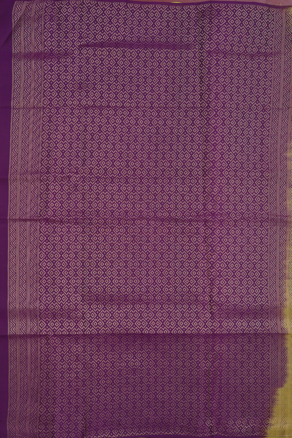 Soft Silk Saree In Pear Green With Stripes Design