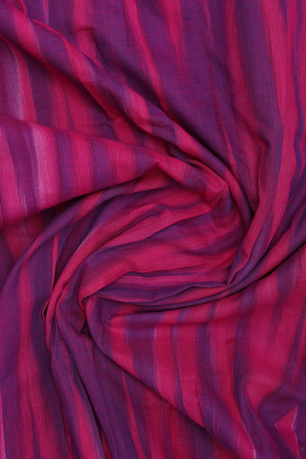 Split Neck Stripes Design Pink And Purple Cotton Long Kurta