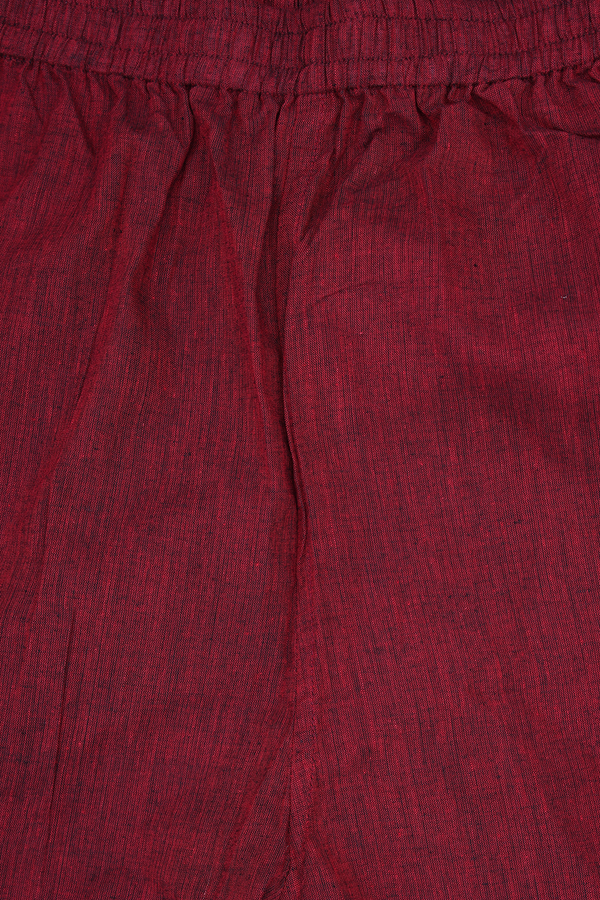 Split Neck Zari Buttas Black Cotton Salwar Set