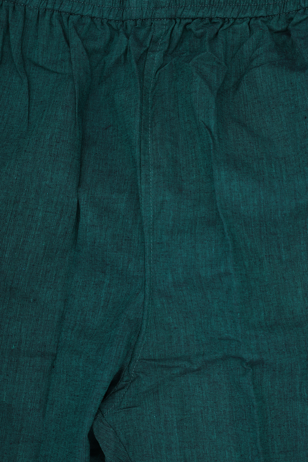 Split Neck Zari Buttas Red Cotton Salwar Set