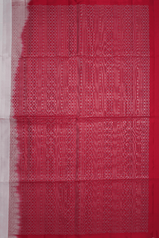 Square Zari Motifs Off White Soft Silk Saree