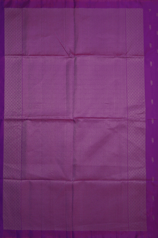 Stripe Zari Buttas Purple Rose Soft Silk Saree