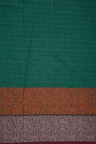 Striped Design Emerald Green Coimbatore Cotton Saree