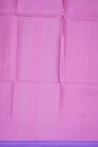 Zari Striped Design Lotus Pink Soft Silk Saree
