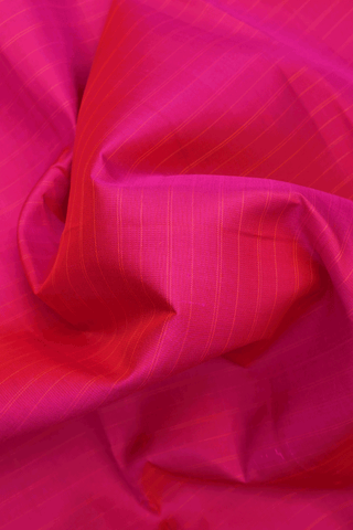 Striped Design Magenta Kanchipuram Silk Saree