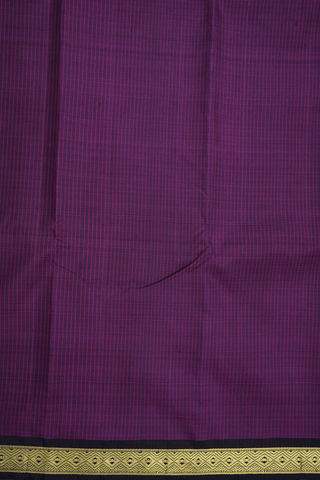 Striped Design Plum Purple Kanchipuram Silk Saree