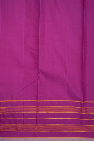 Stripes Border Plain Dual Tone Kanchipuram Silk Saree