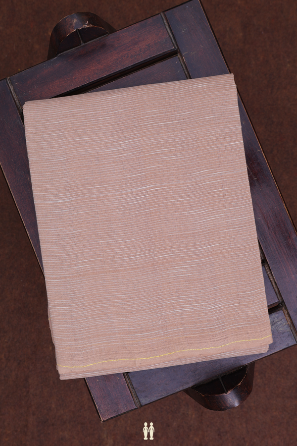 Stripes Design Brown Cotton Dhoti