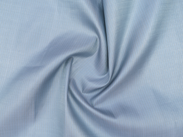 Stripes Design Dusty Blue Kanchipuram Silk Blouse Material