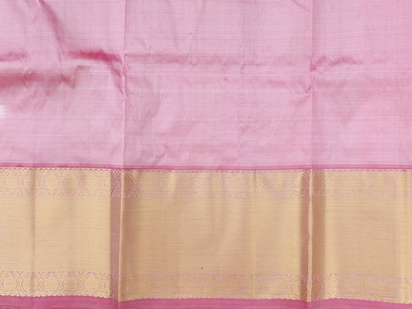 Stripes Design White Kanchipuram Pavadai Sattai Material