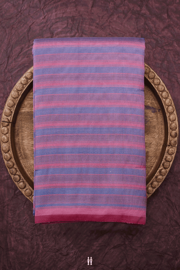 Stripes Design Multicolor Kanchipuram Silk Saree