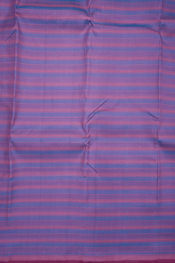 Stripes Design Multicolor Kanchipuram Silk Saree