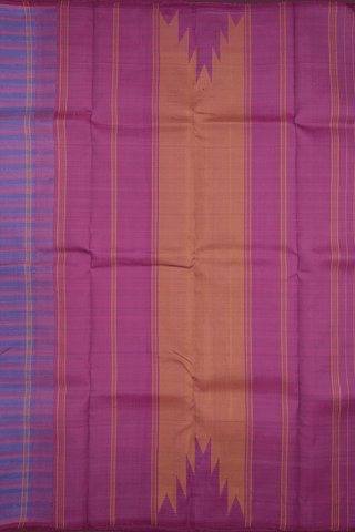 Stripes Design Multicolor Kanchipuram Silk Saree