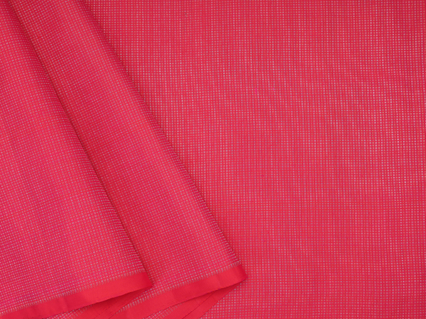 Stripes Design Red Kanchipuram Silk Blouse Material