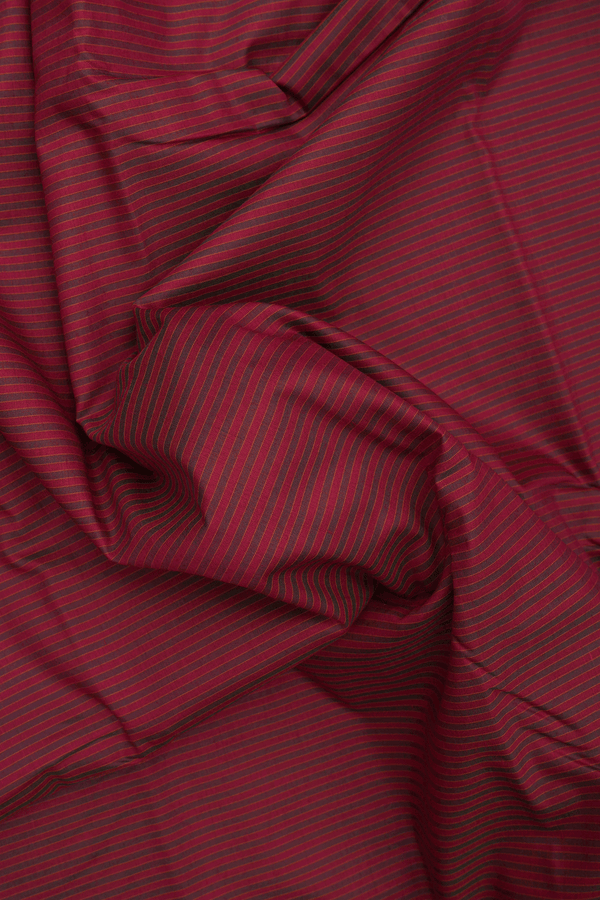 Stripes Design Ruby Red Apoorva Cotton Saree