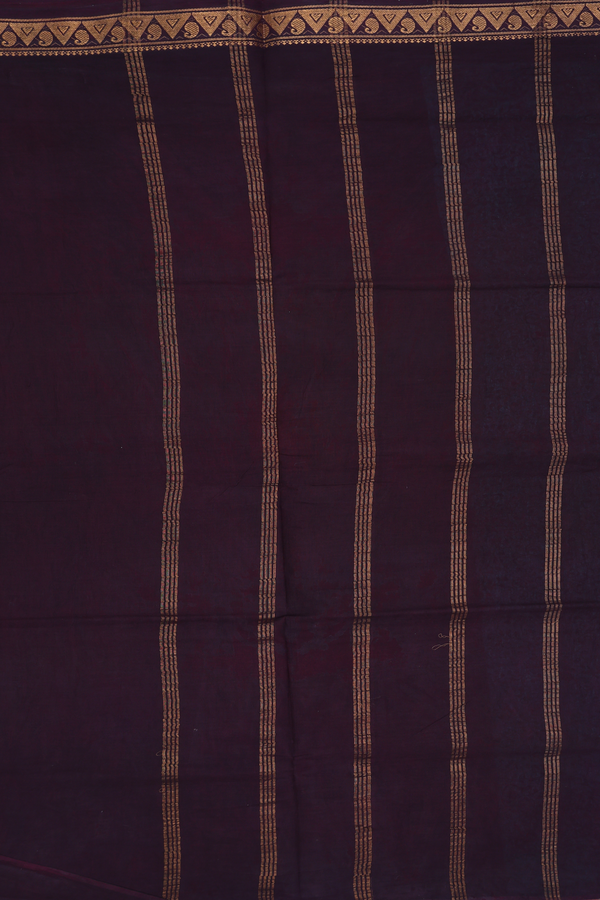 Sungudi Cotton Saree In Green With Printed Design